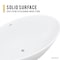 Anzzi Hangiri 5.5 ft. Solid Surface Freestanding Bathtub in Matte White BS-S29 - alternate 7